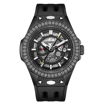 HANBORO Black Goku Explosion Series Men's Fully Automatic Mechanical Watch 850