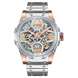 衡宝罗飞轮全自动机械表男潮学生黑科技防水镂空正品钢带手表男8851-3