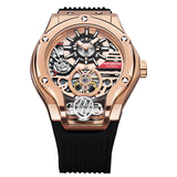 衡宝罗HANBORO全自动镂空飞轮机械表男士手表品牌正品男表995